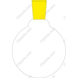Minimalist Round Bottle with Yellow Cap