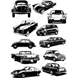 Vintage Cars Set