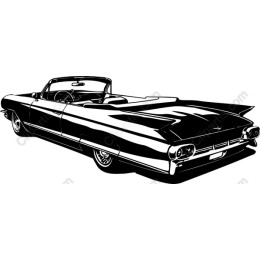 Classic Black Convertible Car