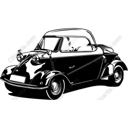 Vintage Classic Car - Black and White