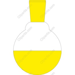 Vibrant Yellow Laboratory Flask