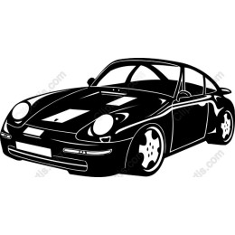 Classic Black Sports Car
