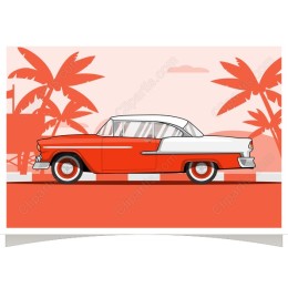 Classic 1950s Car Retro