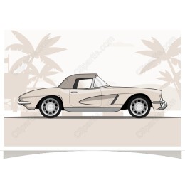 Vintage Classic Convertible Car