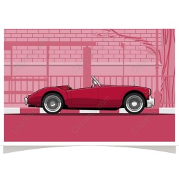 Vintage Red Convertible
