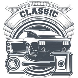 Classic Car and Piston