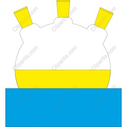 Whimsical Bottle - Yellow and Blue