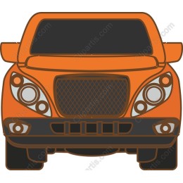 Vibrant Orange Car