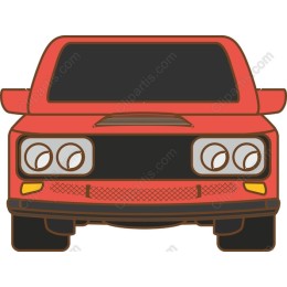 Retro Red Car