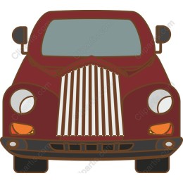 Classic Maroon Vintage Car