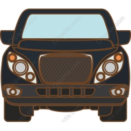 Classic Vintage Car Front View
