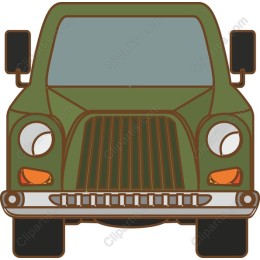 Vintage Green Jeep