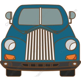 Classic Blue Vintage Car