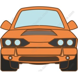 Orange Sports Car
