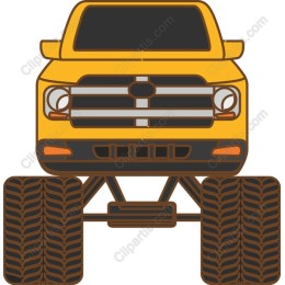 Yellow Monster Truck