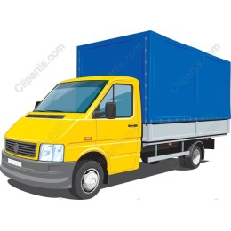 Yellow Delivery Truck