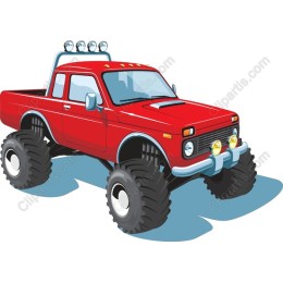 Red Monster Truck