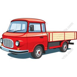 Retro Red Truck