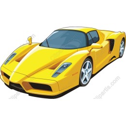 Sleek Yellow Sports Car