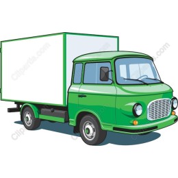 Classic Green Delivery Truck