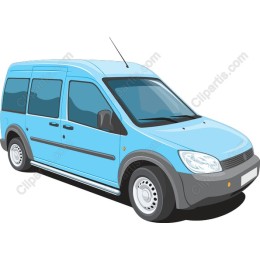 Stylish Blue Van
