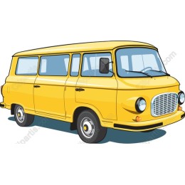 Yellow Vintage Van