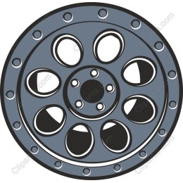 Stylized Automotive Wheel