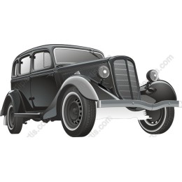 Classic Vintage Black Car