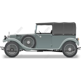 Vintage Soft-Top Convertible Car