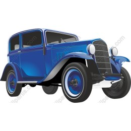 Vintage Blue Car