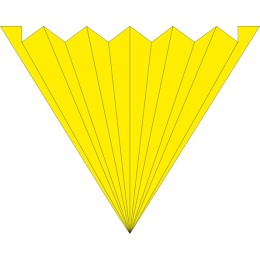 Yellow Geometric Fan