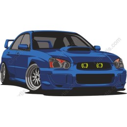 Blue Sports Car