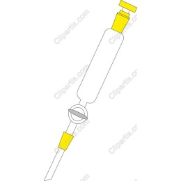 Medical Syringe with Yellow Accents