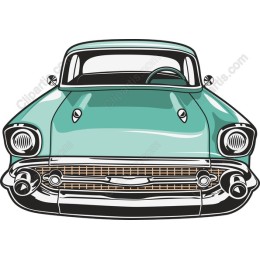 Classic Turquoise Vintage Car