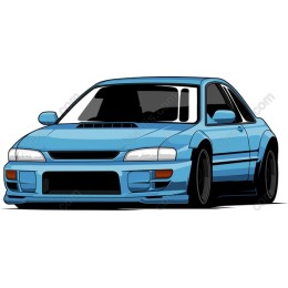 Blue Sports Car