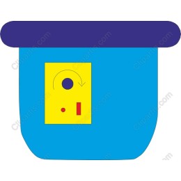Vibrant Stylized Container