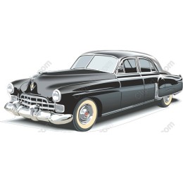 Classic Vintage Black Sedan