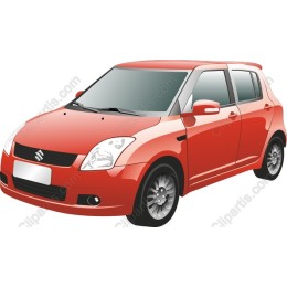 Red Suzuki Car