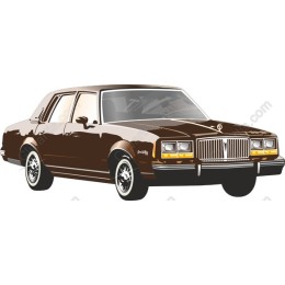 Classic Vintage Brown Sedan