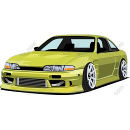 Vibrant Yellow Sports Car