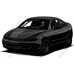 Sleek Black Sports Car