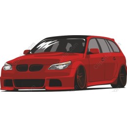 Red Sports Estate Car