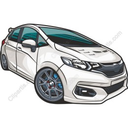 Sleek White Car