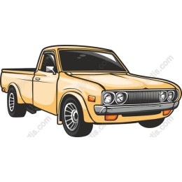 Vintage Yellow Pickup Truck