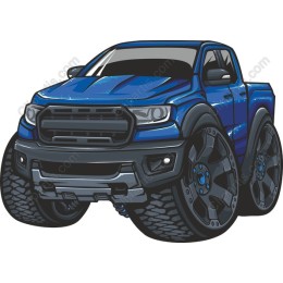 Blue Off-Road Truck