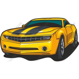 Sporty Yellow Car