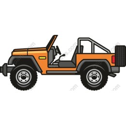 Orange Off-Road Jeep