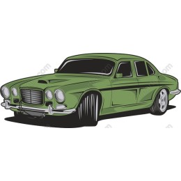 Classic Green Vintage Car