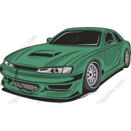 Green Sports Car