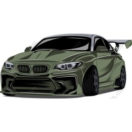 High-Quality Green Sports Car